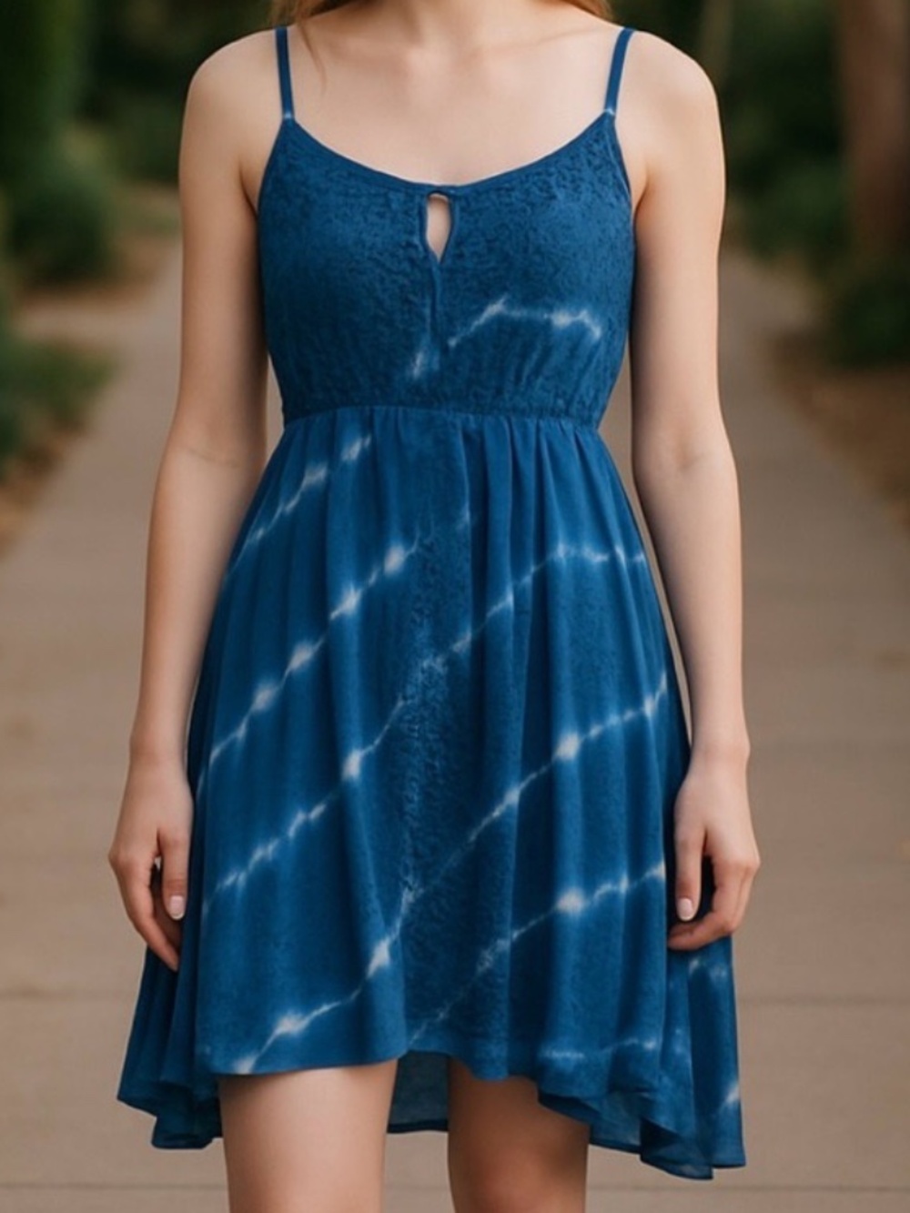ILLA ILLA tie dye  Blue Dress size Large